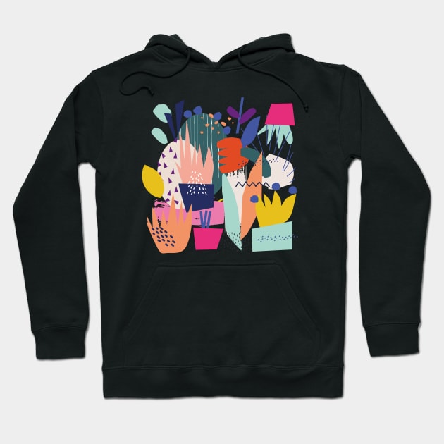 abstract garden Hoodie by sugarcloudlb-studio